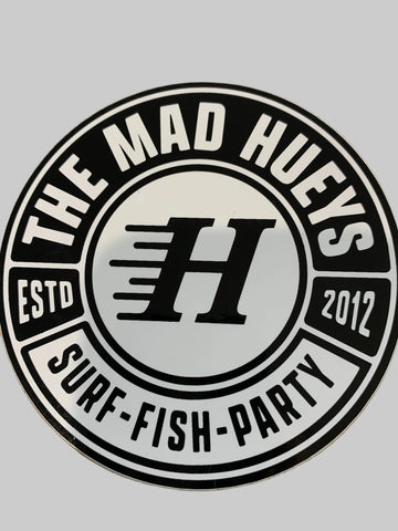 THE MAD HUEYS Sticker - BLACK