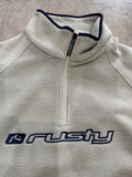 RUSTY Blizzard 1/4 Zip Polar Fleece - ABBEY STONE