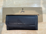 RUSTY Mallory Flap Wallet - BLACK