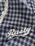 RUSTY Peggy Sue Button Down Blouse  - BLUE PLAID