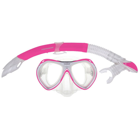 Mirage Junior Crystal Mask & Snorkle Set - PINK