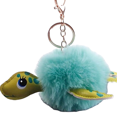 CLASSICS 77 Blue Pom Pom Turtle Keyring