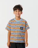 CRITICAL SLIDE Coggs Stripe Tee Boys - POWDER BLUE
