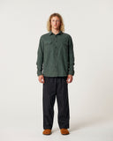 CRITICAL SLIDE Lazy Boy Cord Shirt - DUSTY GREEN