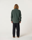CRITICAL SLIDE Lazy Boy Cord Shirt - DUSTY GREEN