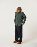 CRITICAL SLIDE Lazy Boy Cord Shirt - DUSTY GREEN