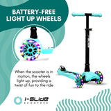 I-glide 3 Wheel Kids Scooter - AQUA