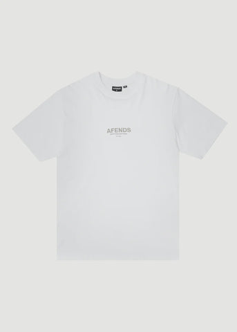 AFENDS Vinyl Retro Tee - WHITE