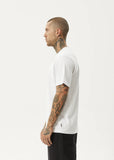AFENDS Vinyl Retro Tee - WHITE
