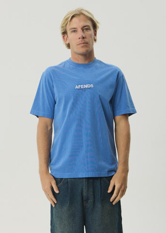 AFENDS Vinyl Retro Tee - WASHED MARINA