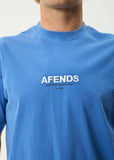 AFENDS Vinyl Retro Tee - WASHED MARINA