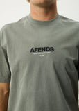 AFENDS Vinyl Retro Tee - WASHED SYCAMORE