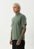 AFENDS Flame Recycled Retro Fit Tee - SYCAMORE