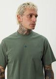 AFENDS Flame Recycled Retro Fit Tee - SYCAMORE