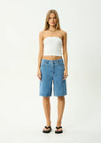 AFENDS Lil C Denim Baggy Fit Short 22 Inch - WORN BLUE