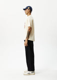 AFENDS Holiday Hemp Boxy Fit Tee - SAND