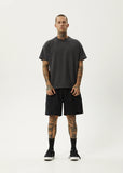 AFENDS Ninety Eights Oversized Short 20 Inch - BLACK