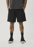AFENDS Ninety Eights Oversized Short 20 Inch - BLACK