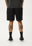 AFENDS Ninety Eights Oversized Short 20 Inch - BLACK