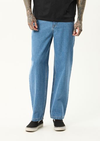 AFENDS Ninety Two's Denim Relaxed Fit Jean - WORN BLUE