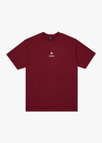 AFENDS Burnin Retro Tee - WASHED BURGUNDY