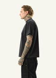 AFENDS Spinal Boxy Fit Tee - STONE BLACK