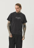 AFENDS Spinal Boxy Fit Tee - STONE BLACK