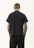 AFENDS Spinal Boxy Fit Tee - STONE BLACK