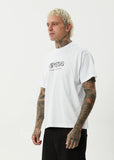 AFENDS Horsey Recycled Boxy Fit Tee - WHITE