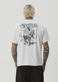 AFENDS Horsey Recycled Boxy Fit Tee - WHITE