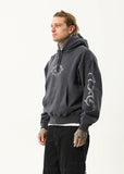 AFENDS My Tribe Boxy Hoodie - CHARCOAL