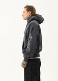 AFENDS My Tribe Boxy Hoodie - CHARCOAL
