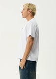 AFENDS Simple Times Recycled Boxy Fit Tee - WHITE