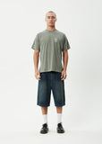 AFENDS Skeletor Recycled Boxy Fit Tee - WASHED SYCAMORE