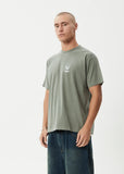AFENDS Skeletor Recycled Boxy Fit Tee - WASHED SYCAMORE