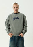 AFENDS Home Recycled Crew Neck - WASHED SYCAMORE