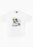 AFENDS Creatures Recycled Boxy Tee - WHITE