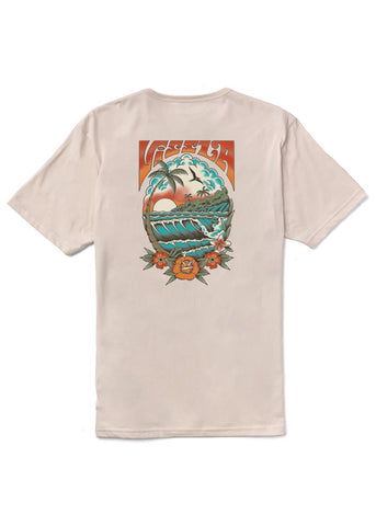 VISSLA Inked Organic Blend Short Sleeve Tee - BONE