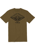 VISSLA Ay Frame Organic Blend Short Sleeve - DARK EARTH