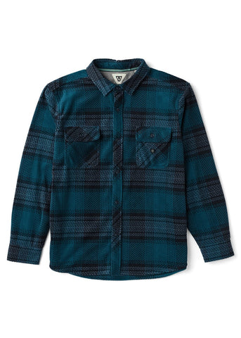 VISSLA Eco-Zy Long Sleeve Polar Flannel - DEEP WATER