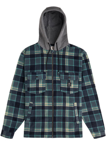 VISSLA - Descanso Hooded Shirt - SMOKEY JADE