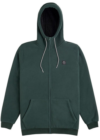 VISSLA Eco-Zy Hooded Polar Zip Hoodie - EVERGREEN