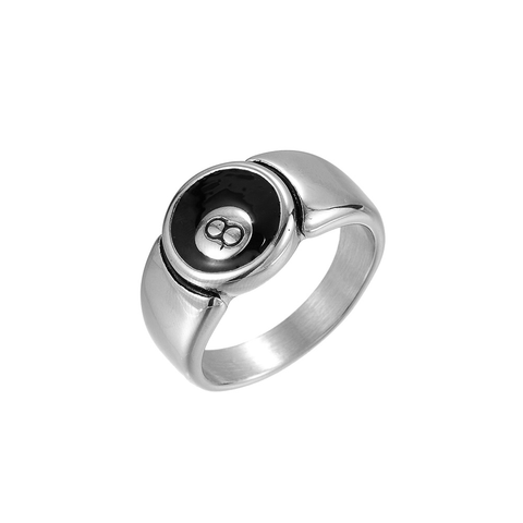 CLASSICS 77 Stainless Steel 8 Ball Ring