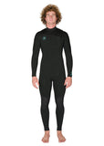 VISSLA - 7 Seas 3-2 Full Chest Zip Wetsuit - BLACK