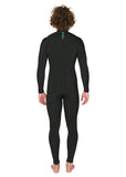 VISSLA - 7 Seas 3-2 Full Chest Zip Wetsuit - BLACK