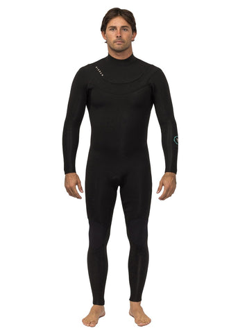 VISSLA New Seas 4/3 V Zip - BLACK
