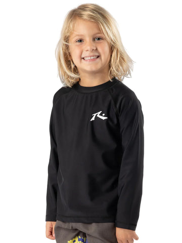 RUSTY Lord Raglan Long Sleeve Rash Runts -BLACK