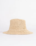 RUSTY Ariel Straw Bucket Hat - NATURAL/CREAM 1