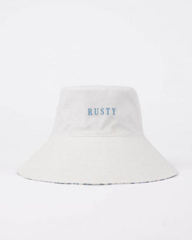 RUSTY Lumi Reversible Bucket Hat - WHITE