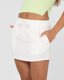 RUSTY Alannah Lounge Skirt - WHITE